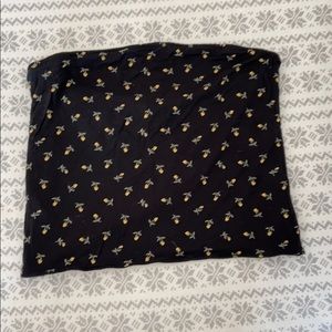 Reversible black tube top